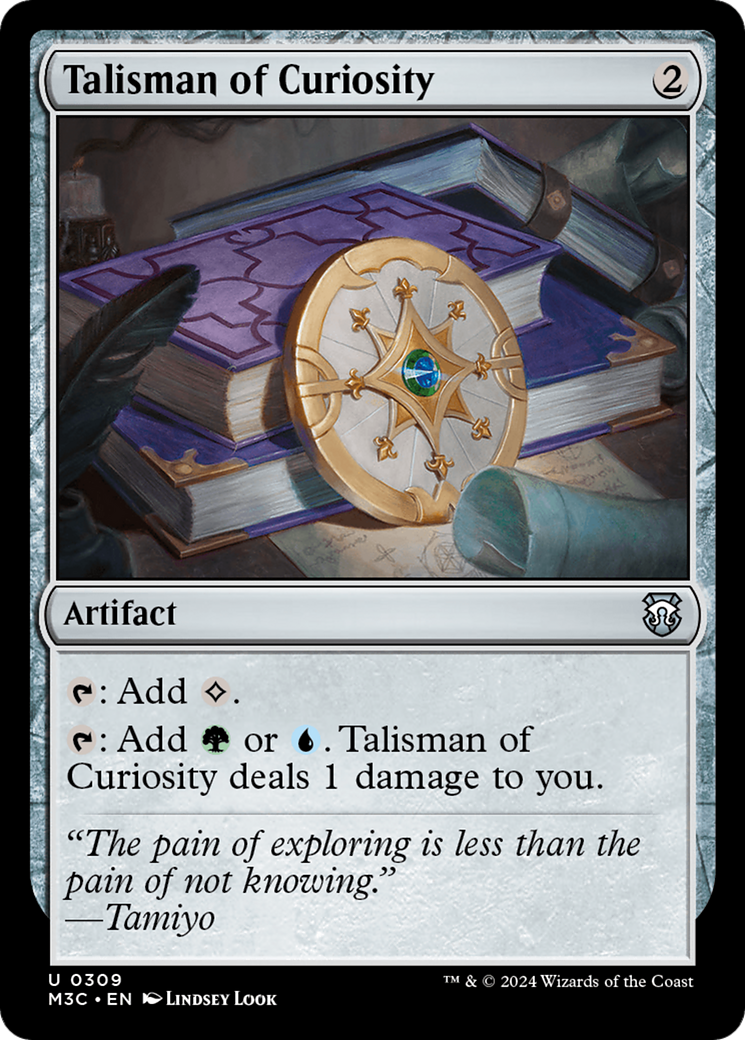 Talisman of Curiosity (Ripple Foil) [Modern Horizons 3 Commander] | Galaxy Games LLC