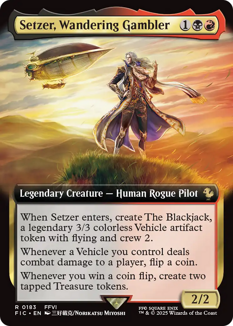 Setzer, Wandering Gambler (Extended Art) [FINAL FANTASY Commander] | Galaxy Games LLC