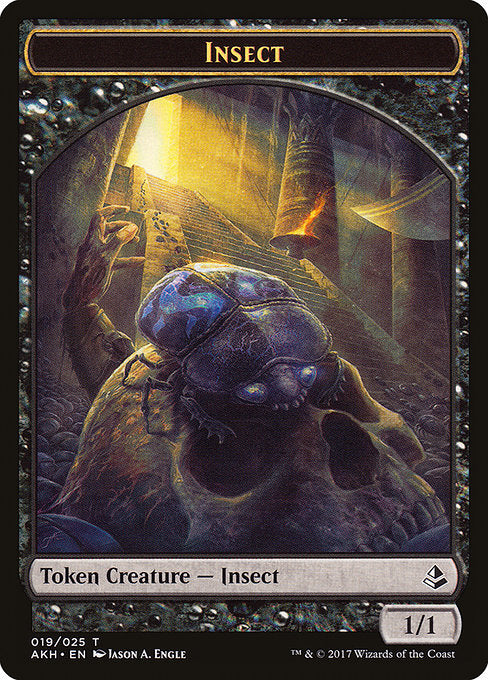 Sacred Cat // Insect Double-Sided Token [Amonkhet Tokens] | Galaxy Games LLC