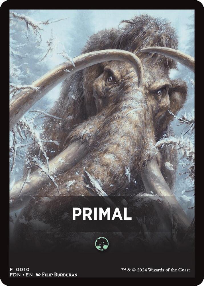 Primal Theme Card [Foundations Tokens] | Galaxy Games LLC