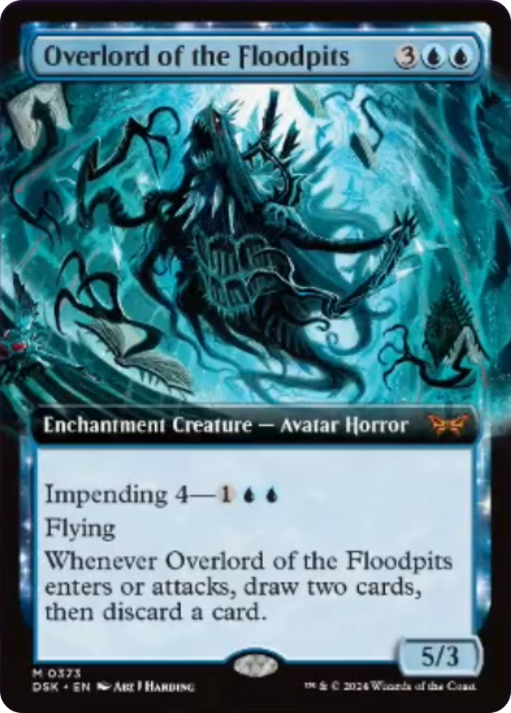 Overlord of the Floodpits (Extended Art) [Duskmourn: House of Horror] | Galaxy Games LLC