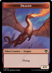 Dragon // Kor Ally Double-Sided Token [Commander Masters Tokens] | Galaxy Games LLC