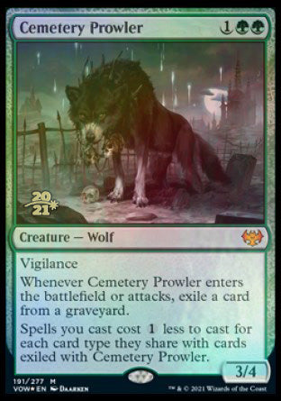 Cemetery Prowler [Innistrad: Crimson Vow Prerelease Promos] | Galaxy Games LLC