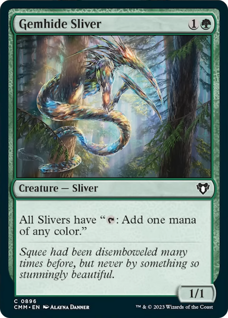 Gemhide Sliver [Commander Masters] | Galaxy Games LLC