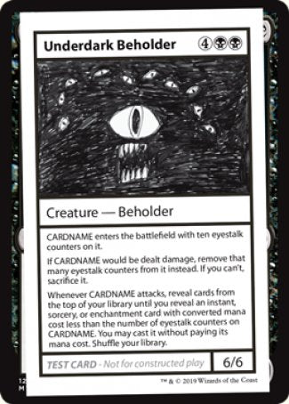 Underdark Beholder (2021 Edition) [Mystery Booster Playtest Cards] | Galaxy Games LLC