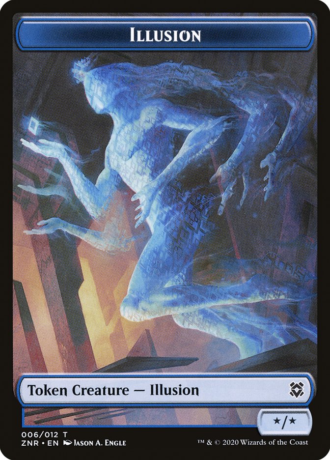 Goblin Construct // Illusion Double-Sided Token [Zendikar Rising Tokens] | Galaxy Games LLC