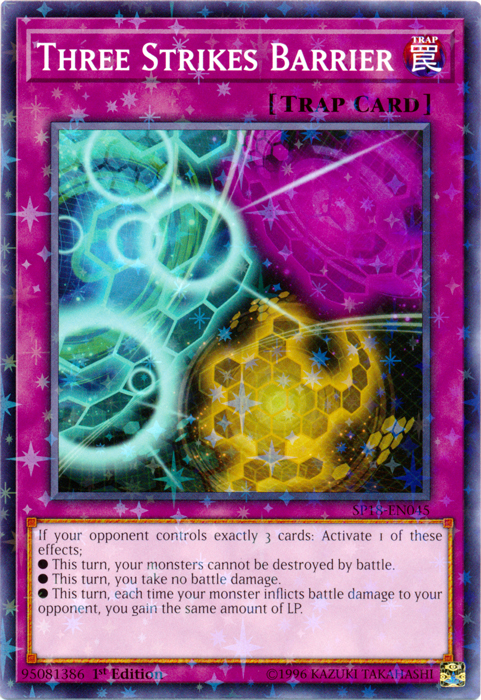 Three Strikes Barrier [SP18-EN045] Starfoil Rare | Galaxy Games LLC