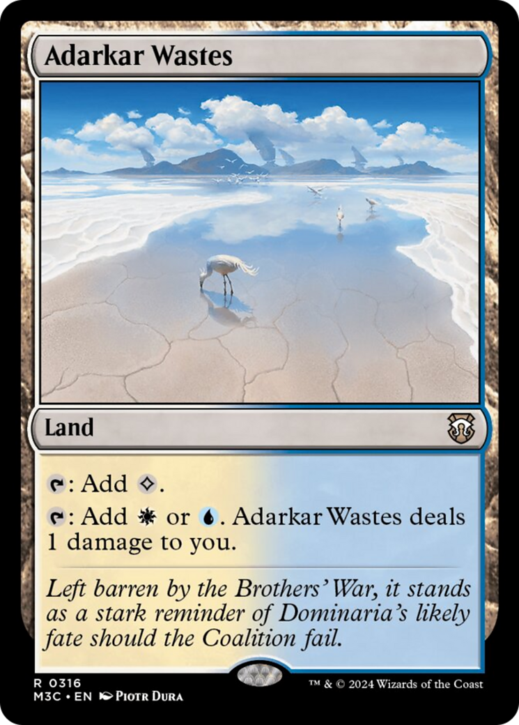 Adarkar Wastes (Ripple Foil) [Modern Horizons 3 Commander] | Galaxy Games LLC