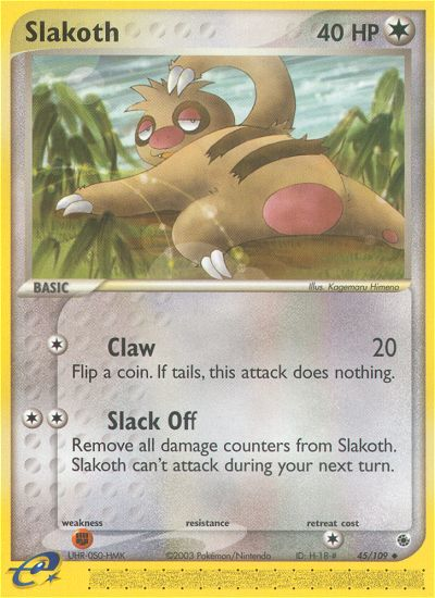 Slakoth (45/109) [EX: Ruby & Sapphire] | Galaxy Games LLC