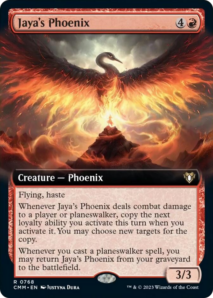 Jaya's Phoenix (Extended Art) [Commander Masters] | Galaxy Games LLC
