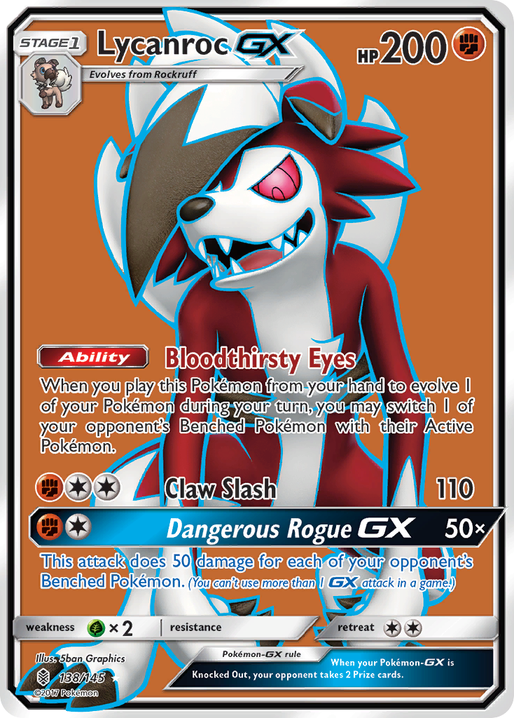 Lycanroc GX (138/145) [Sun & Moon: Guardians Rising] | Galaxy Games LLC