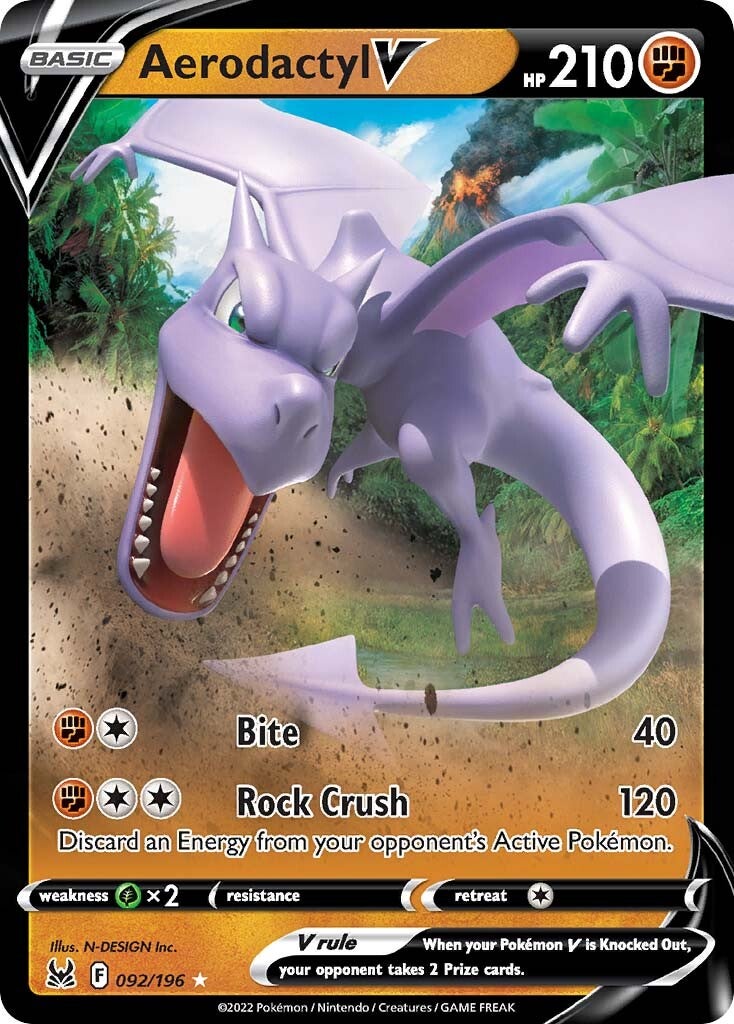 Aerodactyl V (092/196) [Sword & Shield: Lost Origin] | Galaxy Games LLC