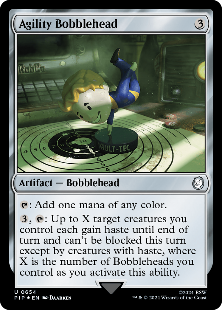 Agility Bobblehead (Surge Foil) [Fallout] | Galaxy Games LLC