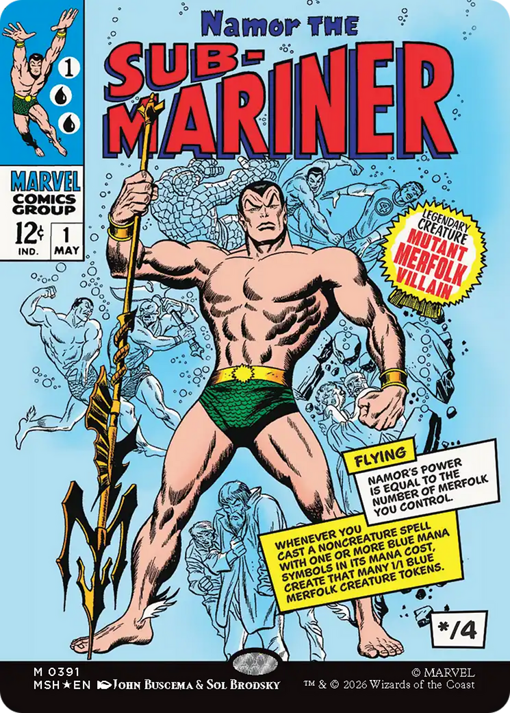 Namor The Sub-Mariner (Borderless) [Marvel Super Heroes] | Galaxy Games LLC