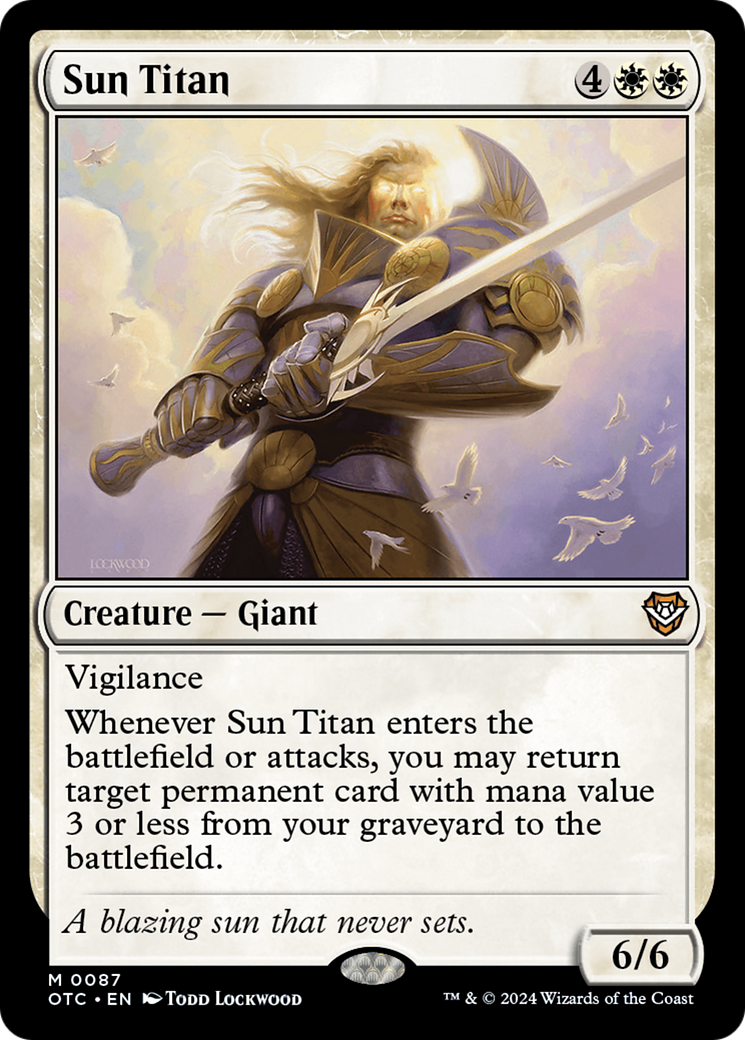 Sun Titan [Outlaws of Thunder Junction Commander] | Galaxy Games LLC