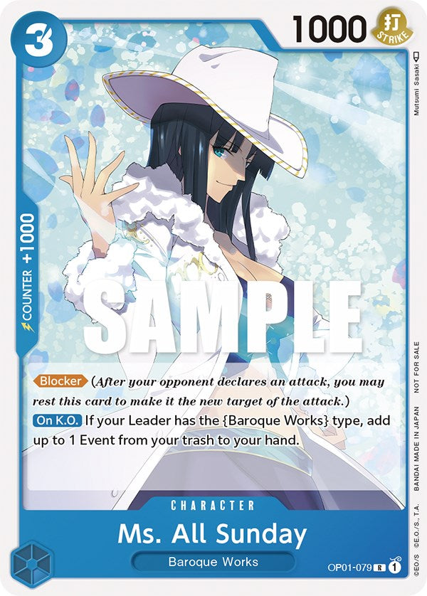 Ms. All Sunday (Promotion Pack 2023) [One Piece Promotion Cards] | Galaxy Games LLC
