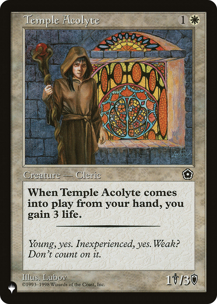 Temple Acolyte [The List] | Galaxy Games LLC