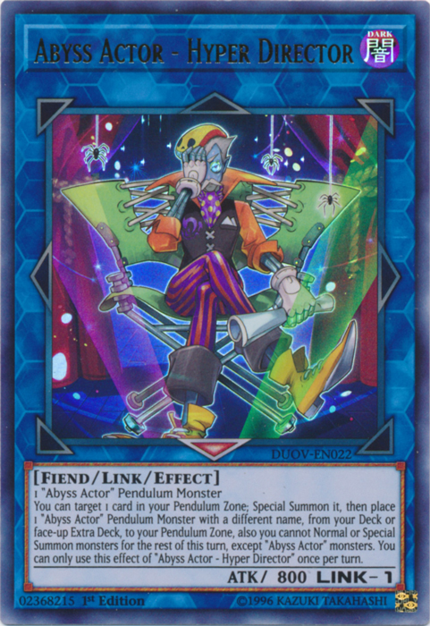 Abyss Actor - Hyper Director [DUOV-EN022] Ultra Rare | Galaxy Games LLC