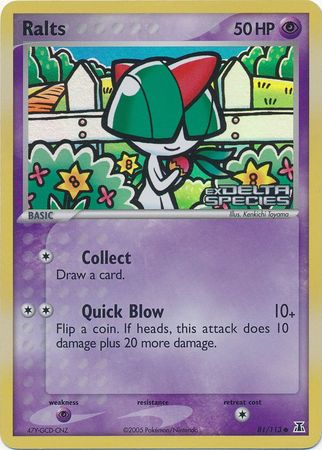 Ralts (81/113) (Stamped) [EX: Delta Species] | Galaxy Games LLC