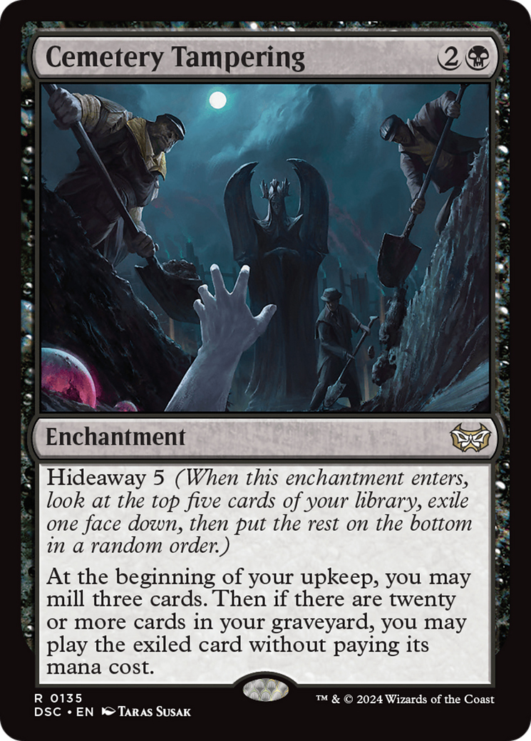 Cemetery Tampering [Duskmourn: House of Horror Commander] | Galaxy Games LLC