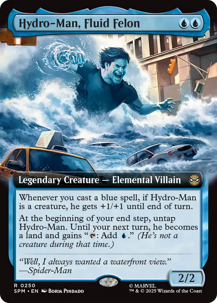 Hydro-Man, Fluid Felon (Extended Art) [Marvel's Spider-Man] | Galaxy Games LLC