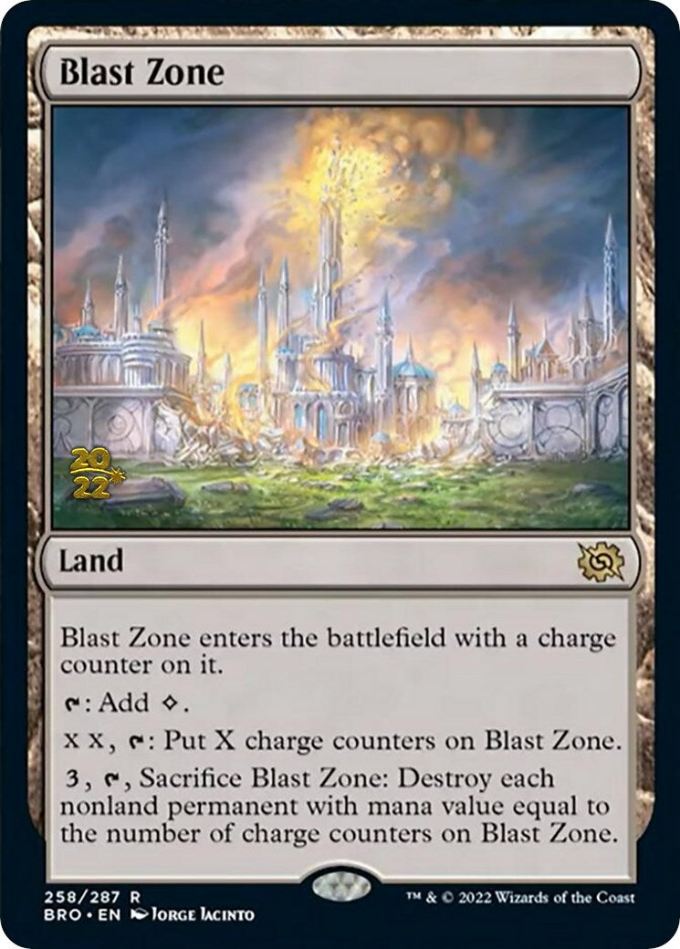 Blast Zone (258) [The Brothers' War Prerelease Promos] | Galaxy Games LLC