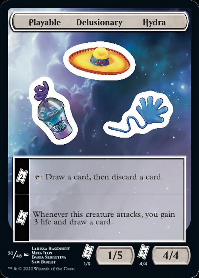 Playable Delusionary Hydra [Unfinity Stickers] | Galaxy Games LLC