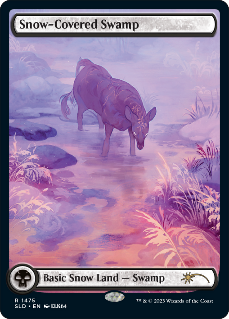 Snow-Covered Swamp (1475) (Rainbow Foil) [Secret Lair Drop Series] | Galaxy Games LLC