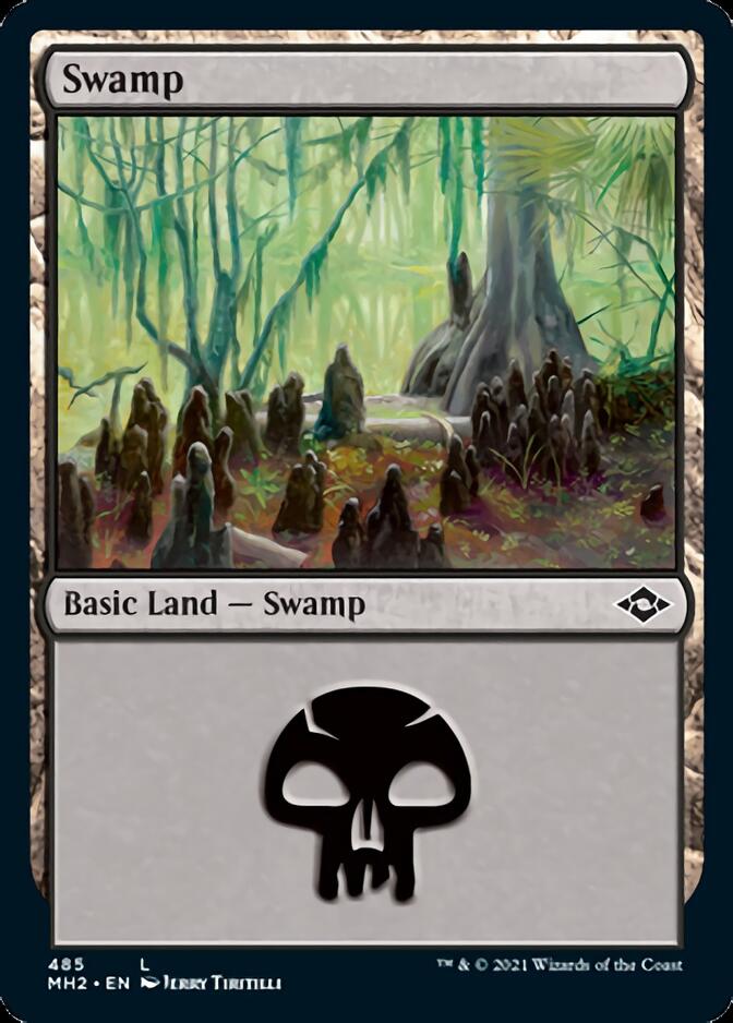 Swamp (485) (Foil Etched) [Modern Horizons 2] | Galaxy Games LLC