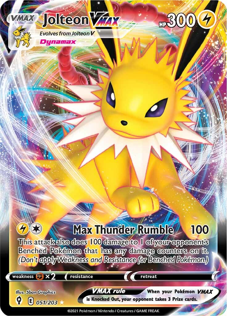 Jolteon VMAX (051/203) [Sword & Shield: Evolving Skies] | Galaxy Games LLC