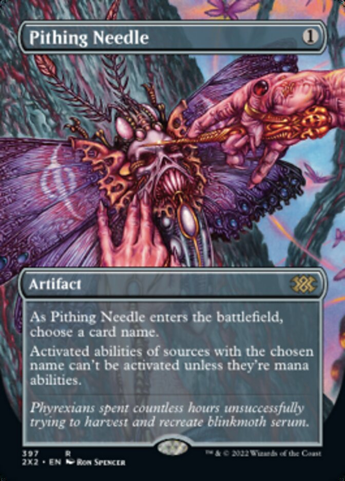 Pithing Needle (Borderless Alternate Art) [Double Masters 2022] | Galaxy Games LLC