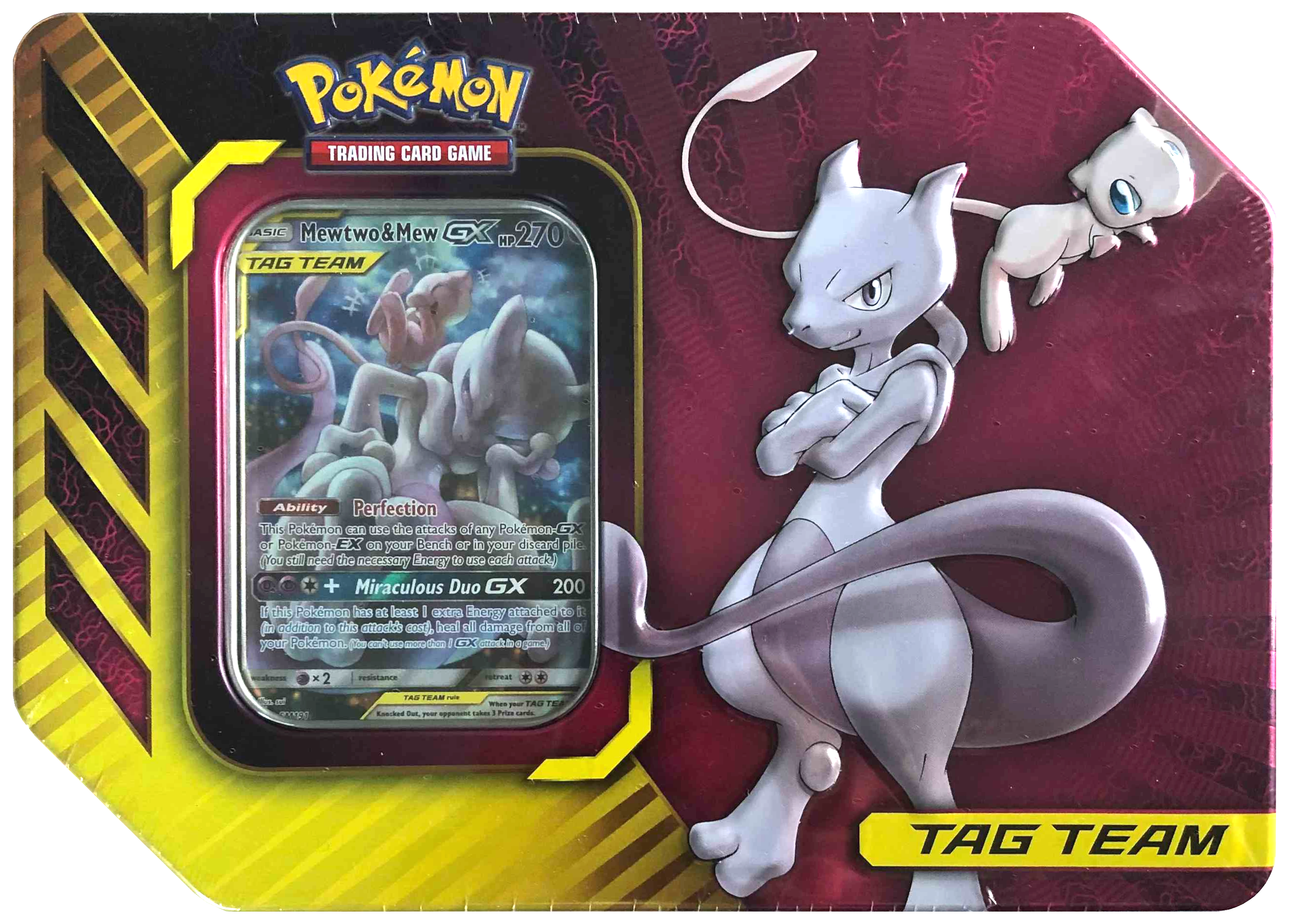 Power Partnership Tin (Mewtwo & Mew GX) | Galaxy Games LLC