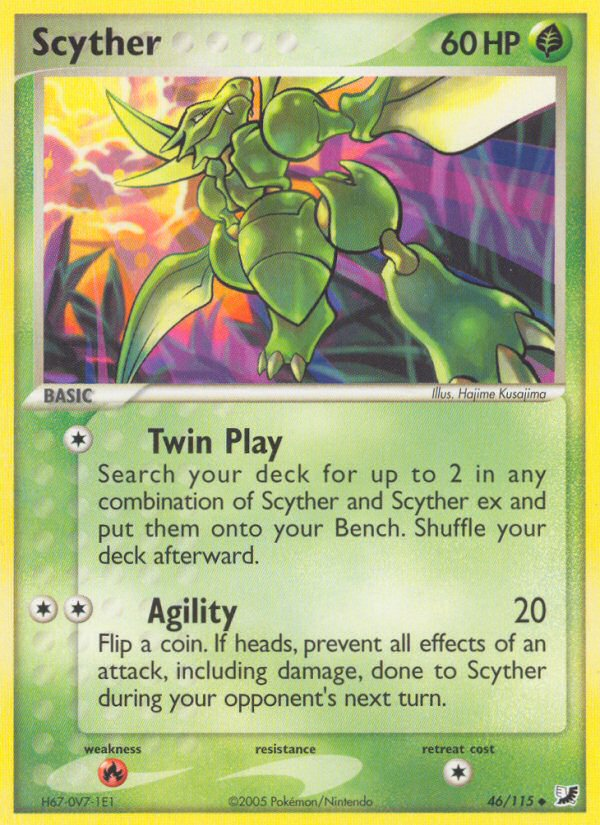 Scyther (46/115) [EX: Unseen Forces] | Galaxy Games LLC