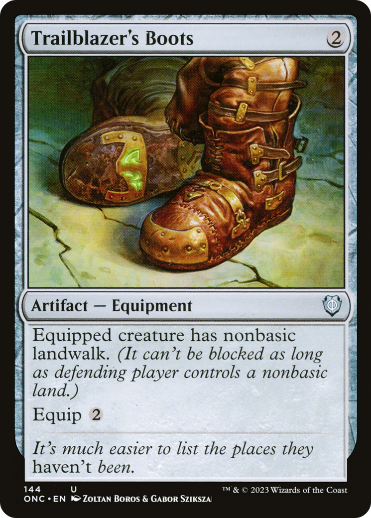 Trailblazer's Boots [Phyrexia: All Will Be One Commander] | Galaxy Games LLC