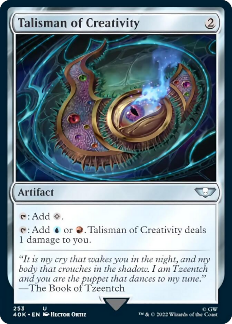 Talisman of Creativity (Surge Foil) [Warhammer 40,000] | Galaxy Games LLC