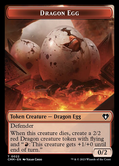 City's Blessing // Dragon Egg Double-Sided Token [Commander Masters Tokens] | Galaxy Games LLC