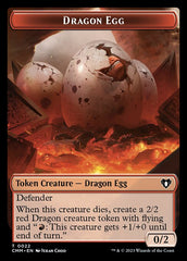 Treasure // Dragon Egg Double-Sided Token [Commander Masters Tokens] | Galaxy Games LLC