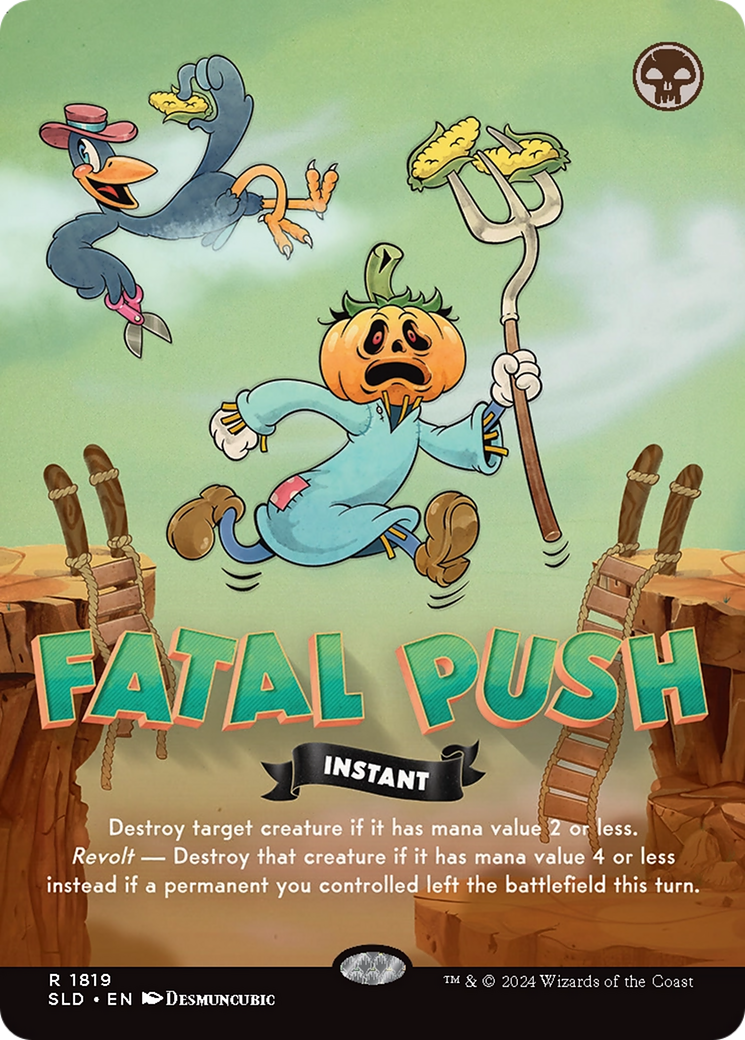 Fatal Push (1819) (Rainbow Foil) [Secret Lair Drop Series] | Galaxy Games LLC