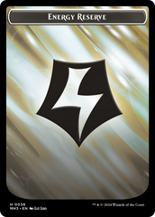 Phyrexian Golem // Energy Reserve Double-Sided Token [Modern Horizons 3 Tokens] | Galaxy Games LLC