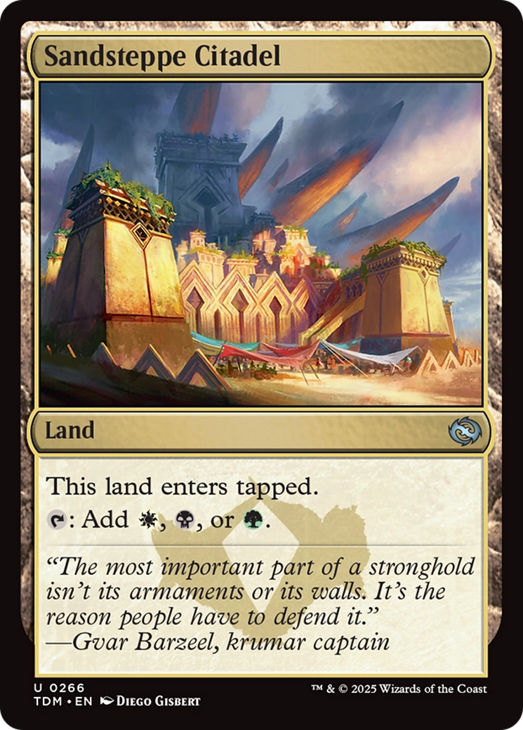 Sandsteppe Citadel [Tarkir: Dragonstorm] | Galaxy Games LLC