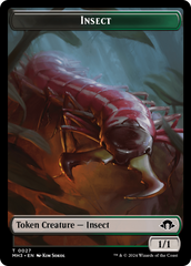 Zombie // Insect (0027) Double-Sided Token [Modern Horizons 3 Tokens] | Galaxy Games LLC