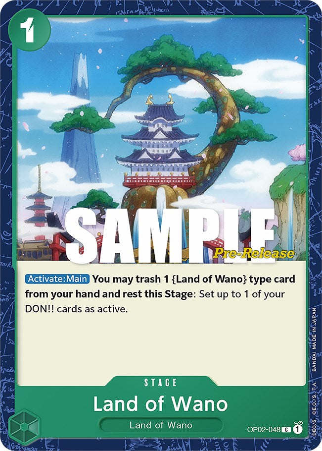 Land of Wano [Paramount War Pre-Release Cards] | Galaxy Games LLC
