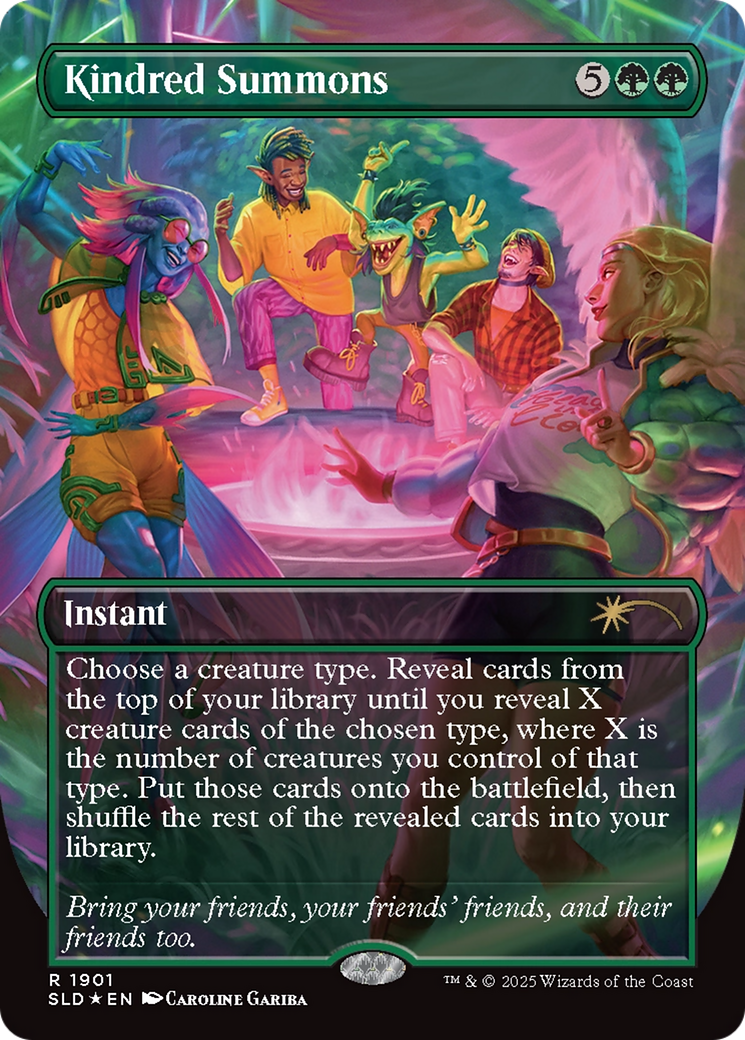 Kindred Summons (Double Rainbow Foil) [Secret Lair Drop Series] | Galaxy Games LLC