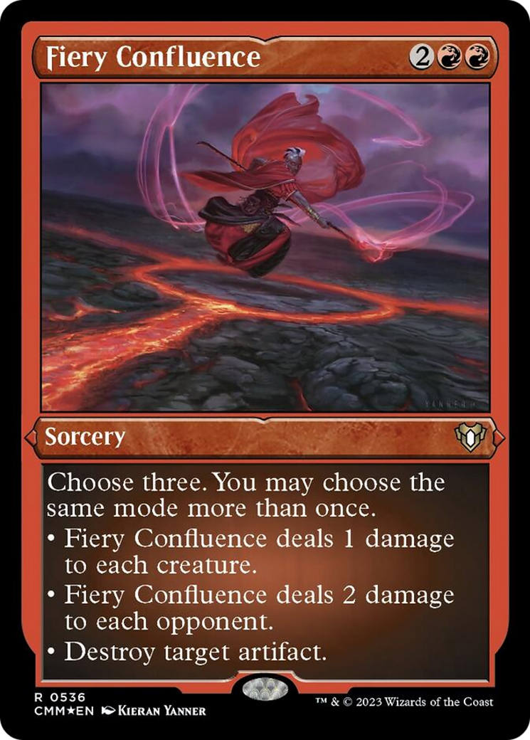 Fiery Confluence (Foil Etched) [Commander Masters] | Galaxy Games LLC