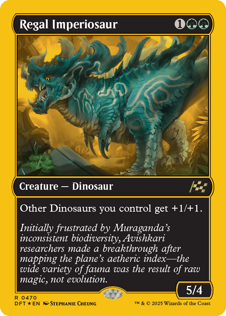 Regal Imperiosaur (First-Place Foil) [Aetherdrift] | Galaxy Games LLC