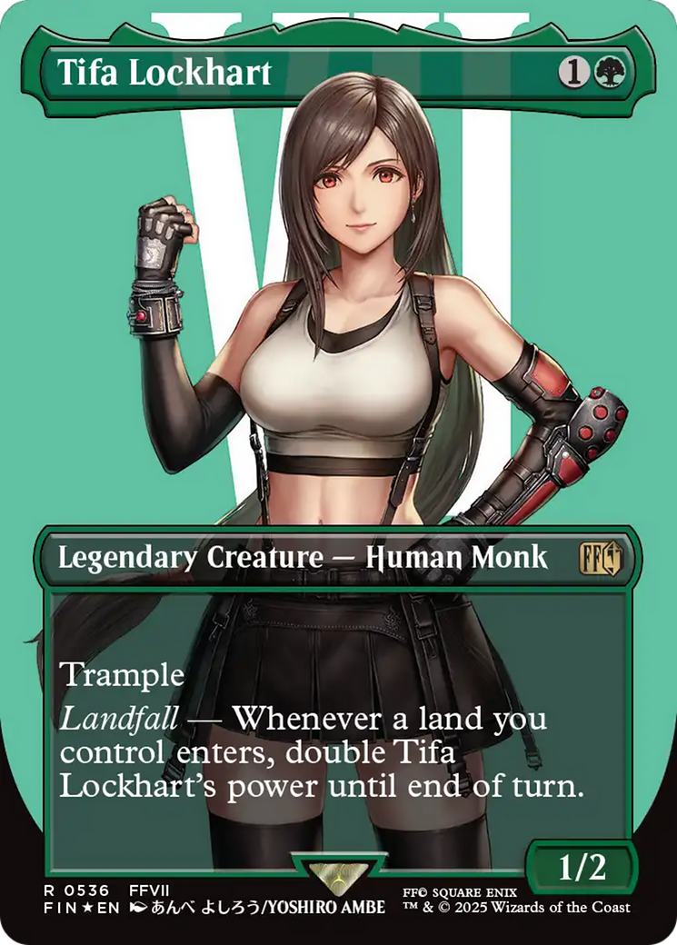 Tifa Lockhart (Borderless) (Surge Foil) [FINAL FANTASY] | Galaxy Games LLC