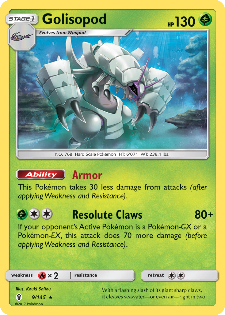 Golisopod (9/145) [Sun & Moon: Guardians Rising] | Galaxy Games LLC