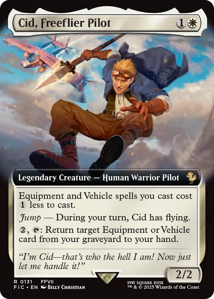 Cid, Freeflier Pilot (Extended Art) [FINAL FANTASY Commander] | Galaxy Games LLC