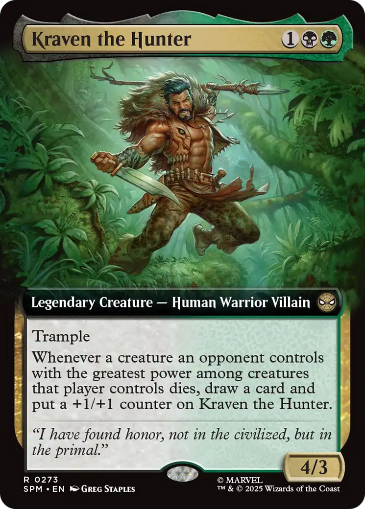 Kraven the Hunter (Extended Art) [Marvel's Spider-Man] | Galaxy Games LLC