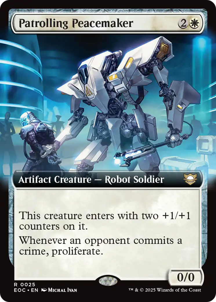 Patrolling Peacemaker (Extended Art) [Edge of Eternities Commander] | Galaxy Games LLC